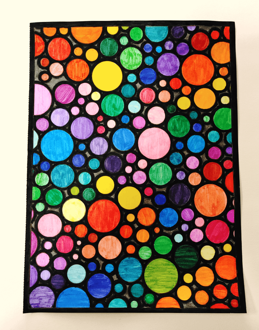 I color to keep my anxiety under control i was really struggling today so i pulled out my favorite coloring book timeless creations stained glass crayola signature series markers went