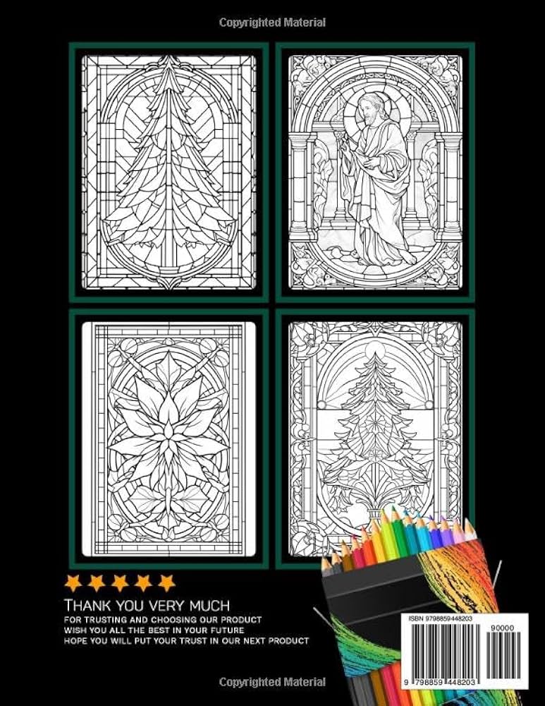 Christmas stained glass coloring book a collection coloring pages of christmas stained glass coloring book coloring books for adults for relaxation stress relief mindfulness birthday gifts mila cross books