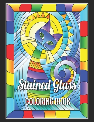 Stained glass coloring books stained glass coloring books for adults for relaxation and stress relief paperback hudson booksellers