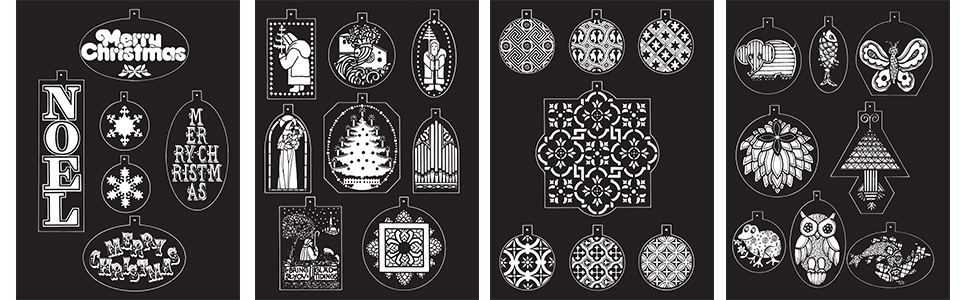 Stained glass christmas ornament coloring book grafton rol belanger books