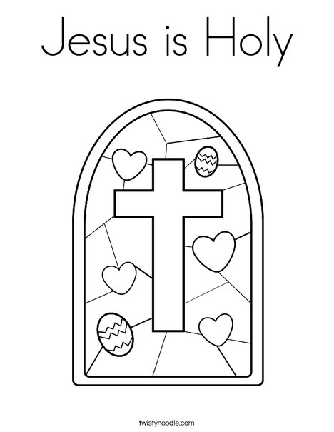 Jesus is holy coloring page