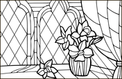 Stained glass coloring pages free coloring pages