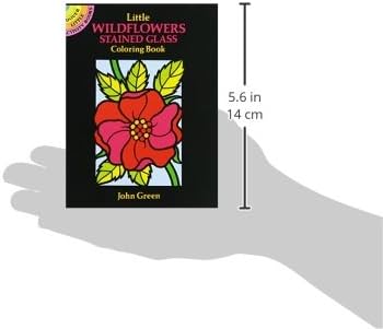 Little wildflowers stained glass coloring book dover little activity books flowers john green books