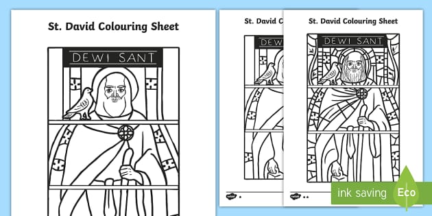 Lovely saint david stained glass window louring page