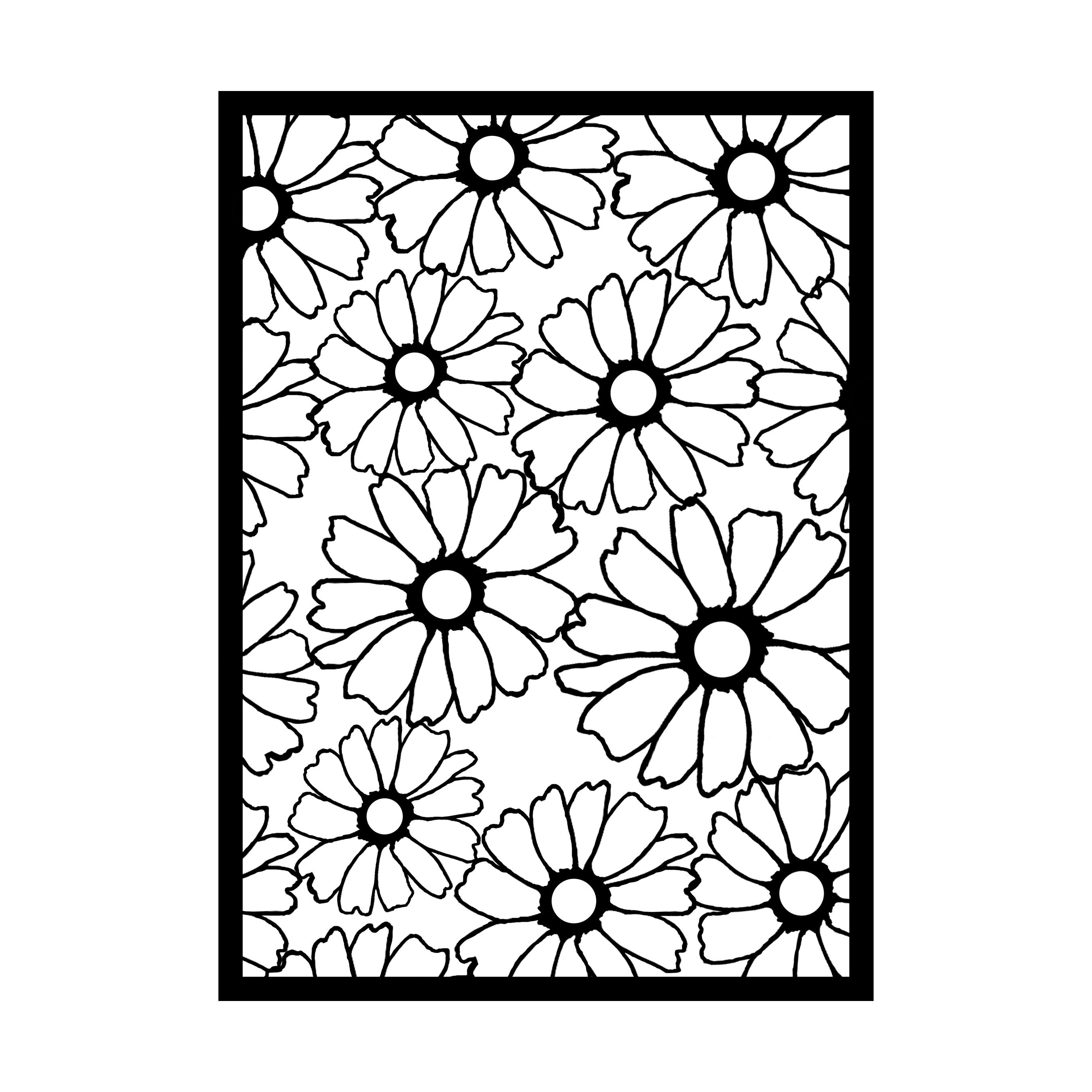 Flower stencil