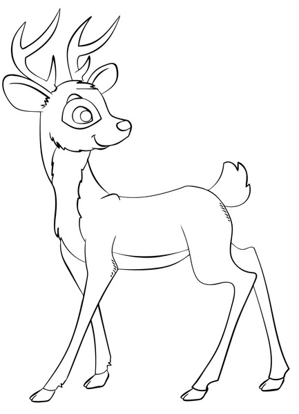 Thousand coloring book deer royalty