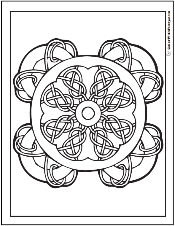 Celtic coloring pages â irish scottish gaelic kids adults pdf