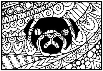 Pets dogs coloring pages pets dogs stain glass art by nitin sharma