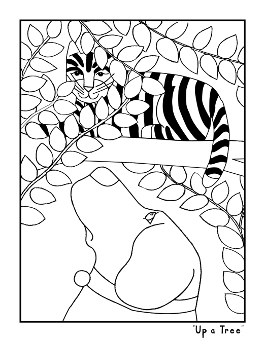 Coloring book dog mountain vt
