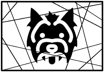 Pets dogs coloring pages pets dogs stain glass art by nitin sharma