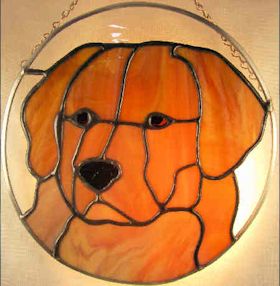 Stained glass dog patterns archives