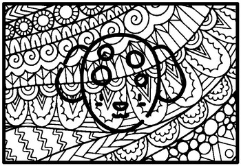 Dogs activity dogs pop art coloring pages dogs stain glass art