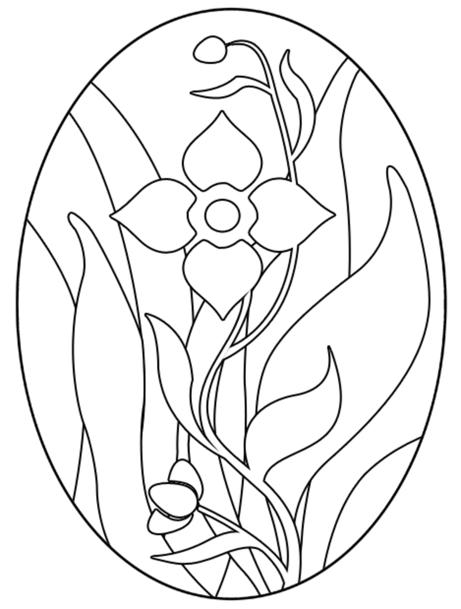Free easter egg coloring pages