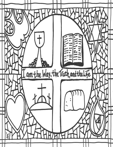 Easter a coloring page â stushie art