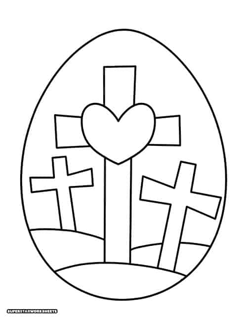 Easter egg coloring pages