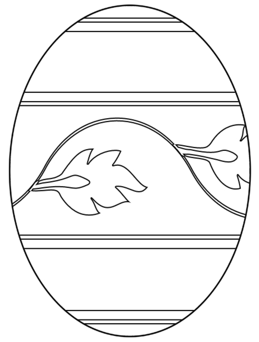 Free easter egg coloring pages