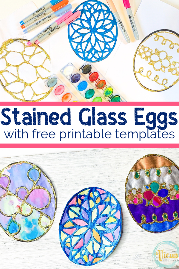 Stained glass easter eggs craft stained glass crafts easter egg crafts easter art project
