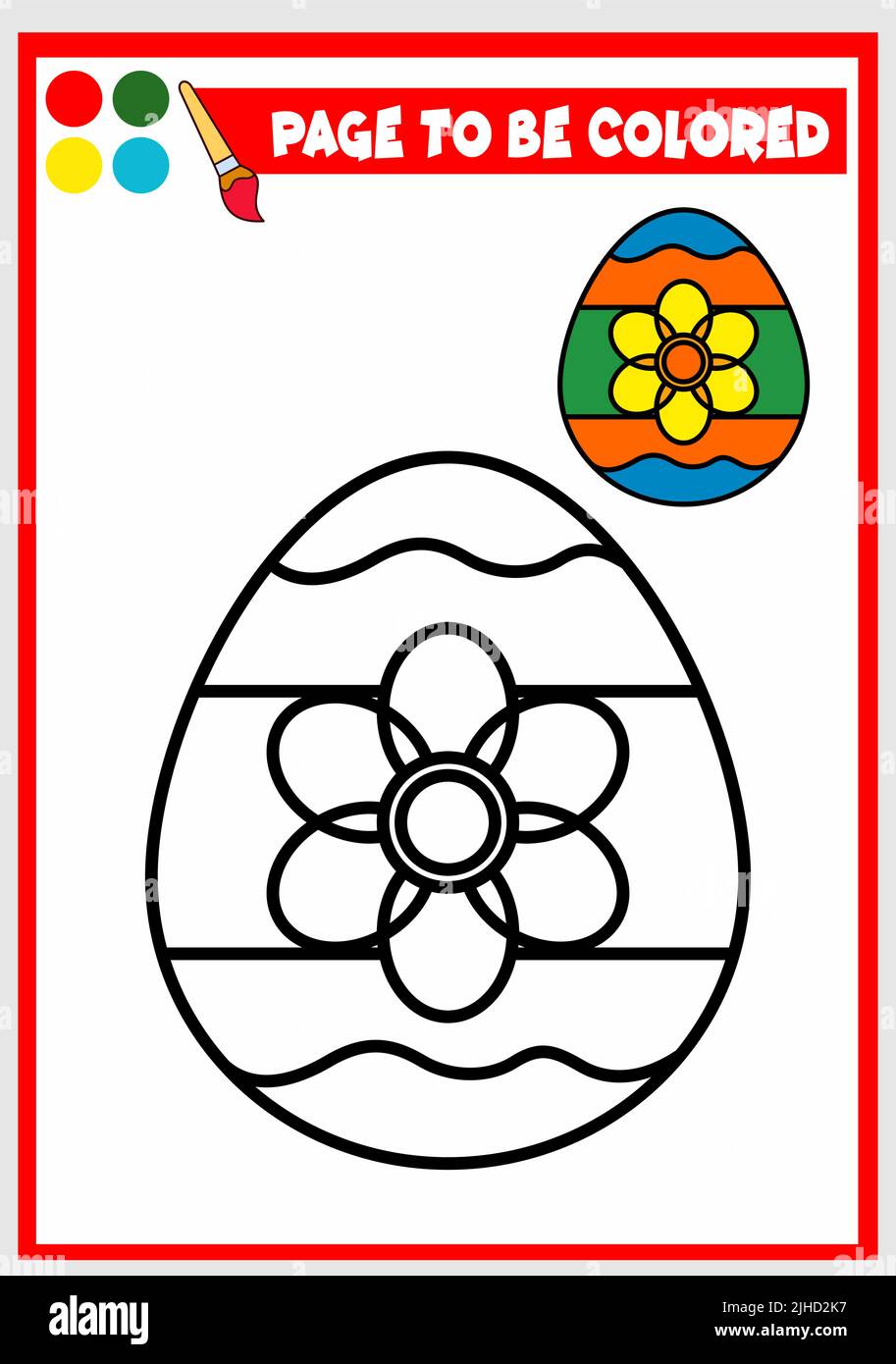 Easter coloring page hi