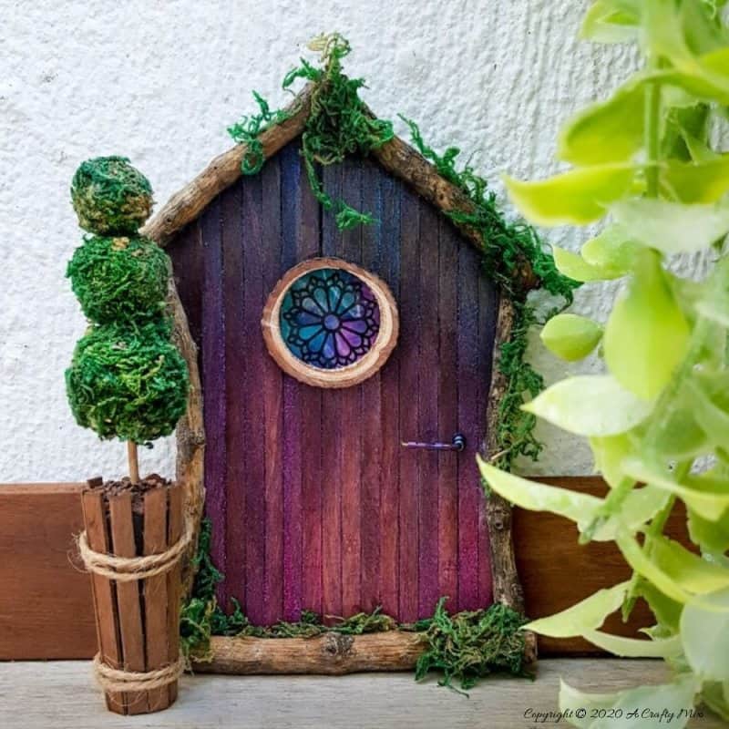 How to make a stained glass fairy door