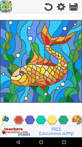 Stained glass coloring book for android