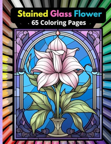 Stained glass flower coloring pages is a collection of intricate and beautiful coloring pages featuring various flower designs by loluca e