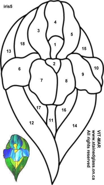 Iris pattern for glass painting stained glass quilt stained glass patterns stained glass patterns free