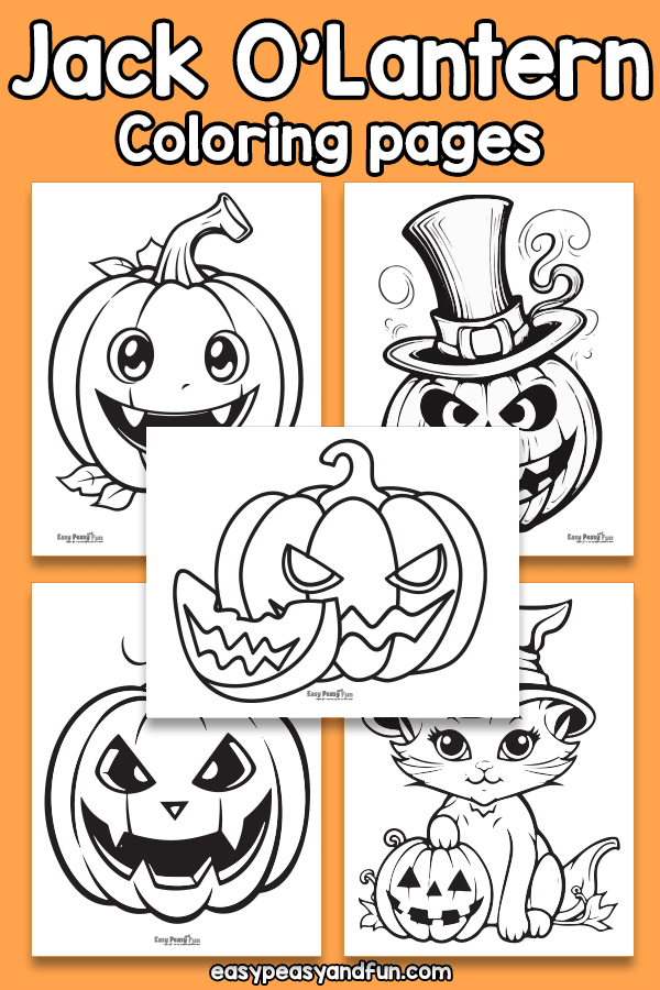 Printable jack olantern coloring pages â sheets