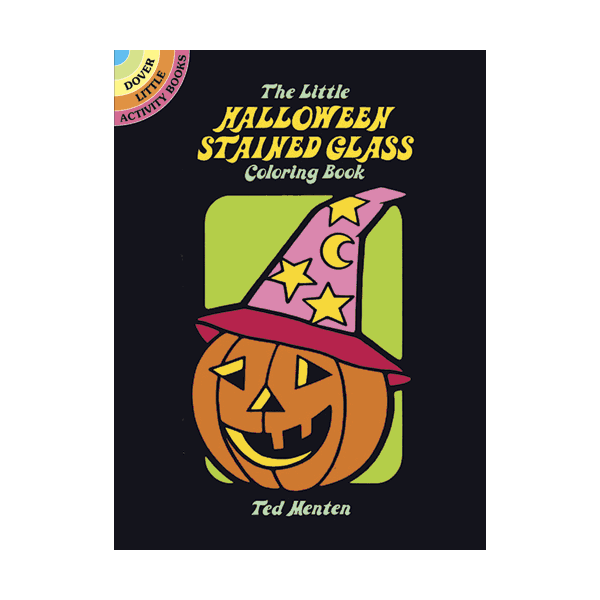 The little halloween stained glass coloring book