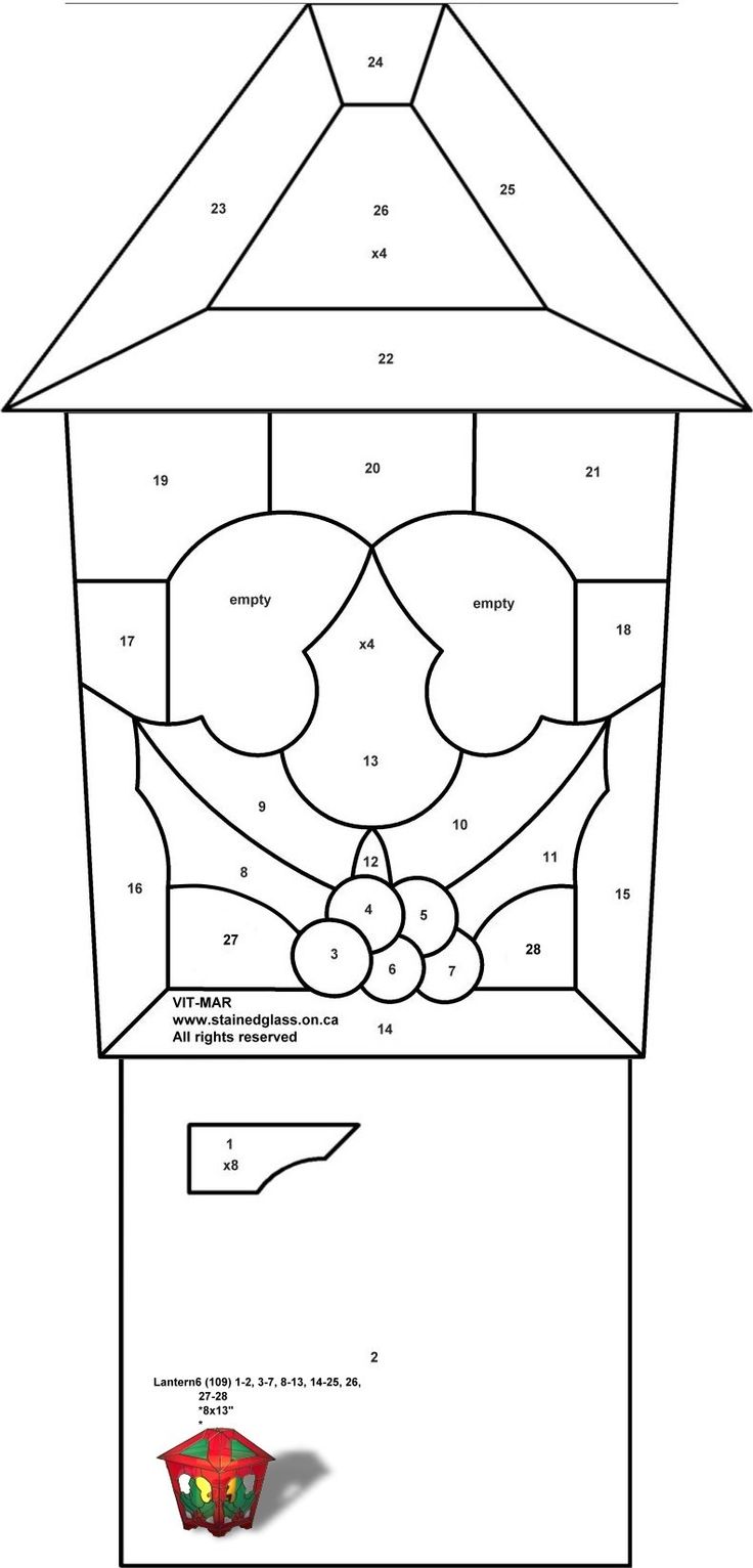 Free stained glass pattern