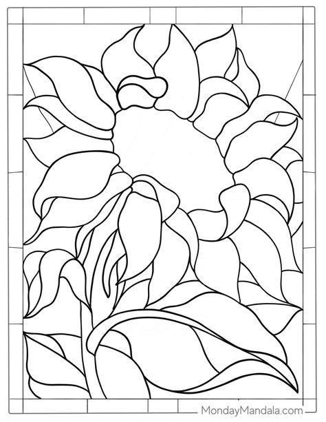 Top stained glass patterns free printables templates coloring book ideas and inspiration