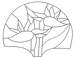 Free flower fan lamp pattern set set