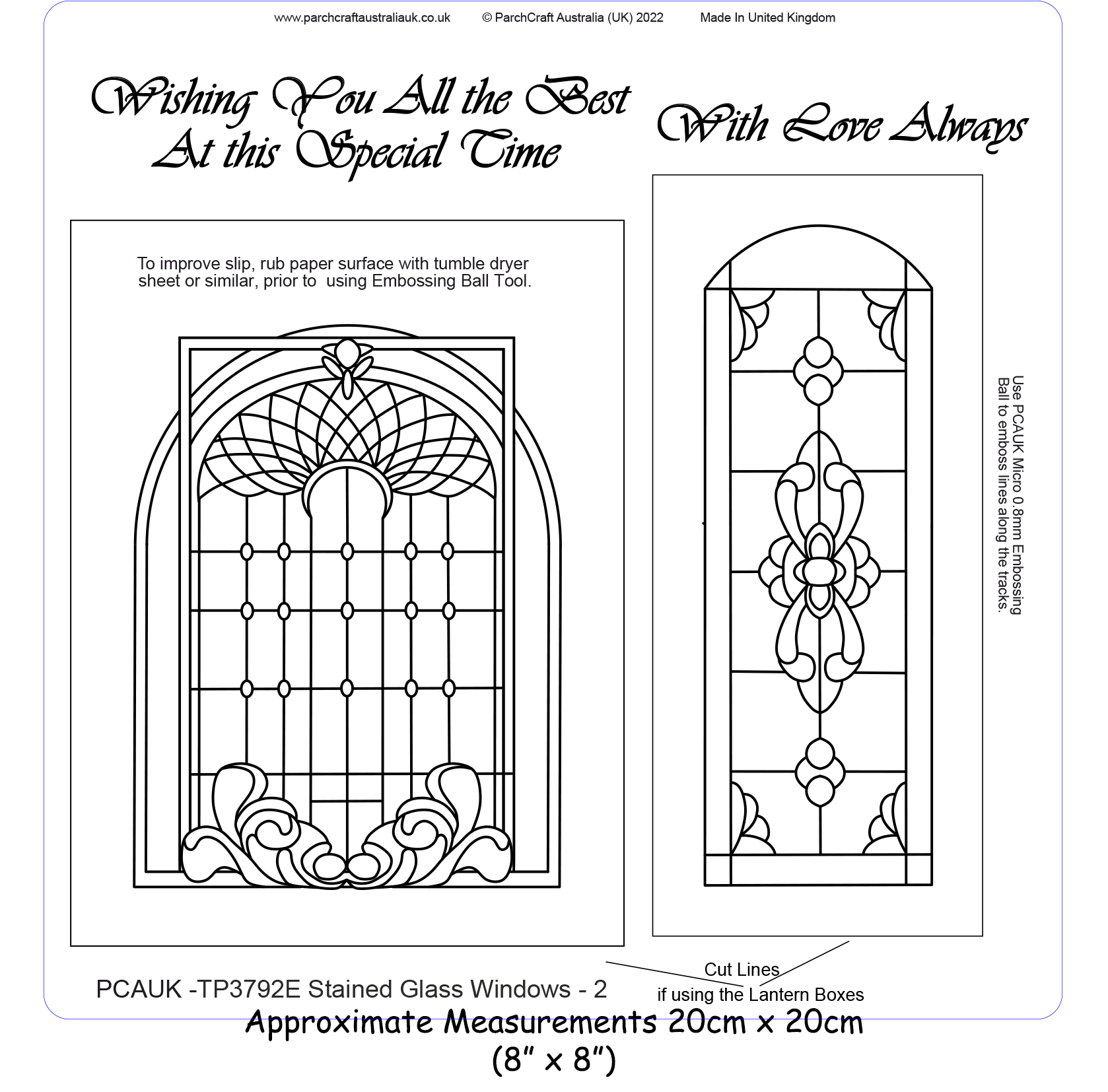 Tpe easyemboss stained glass windows