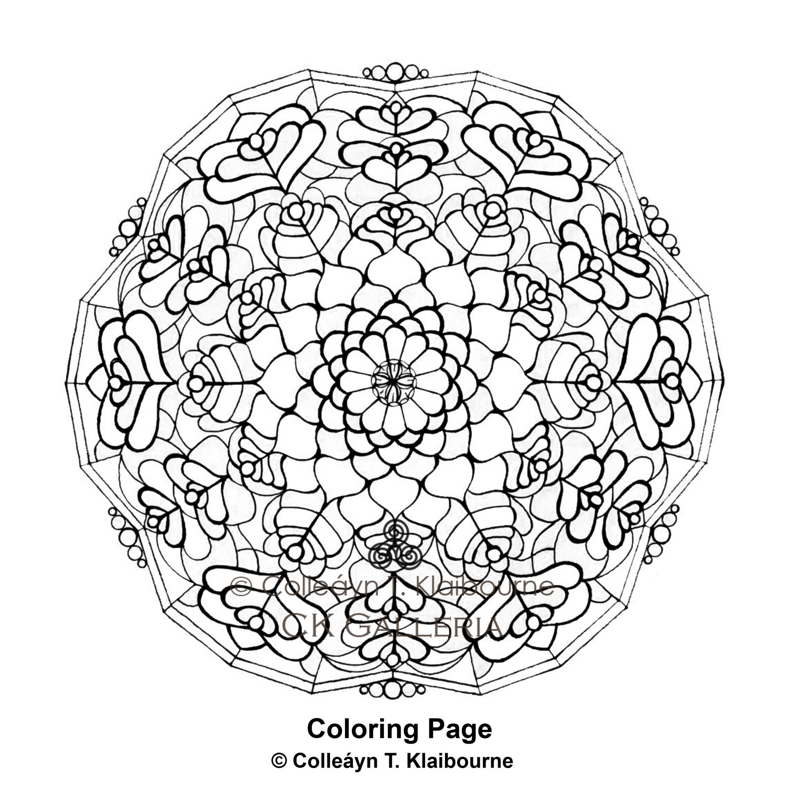 A mandala pdf digital download coloring page renewal wisdom protection â ck galleria