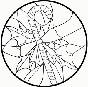 Free candy cane pattern stained glass christmas stained glass patterns free stained glass patterns