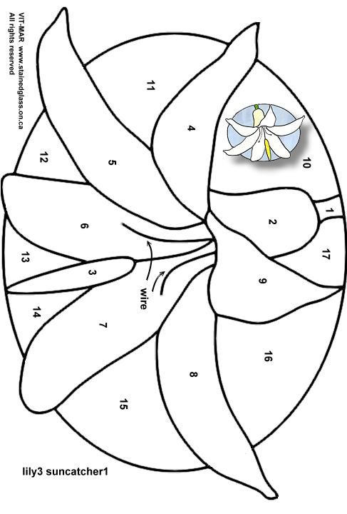 Free stained glass pattern