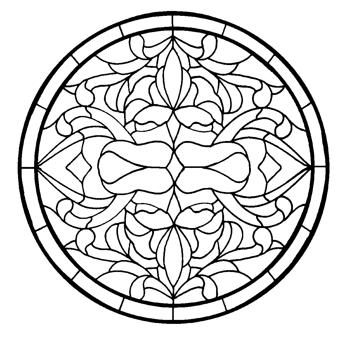 Tulip daisy lily fleur de lis stained glass stepping stone pattern