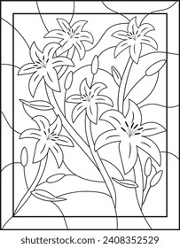 Stained glass coloring pages images stock photos d objects vectors