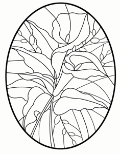 Free lily pattern holiday delphi glass holiday