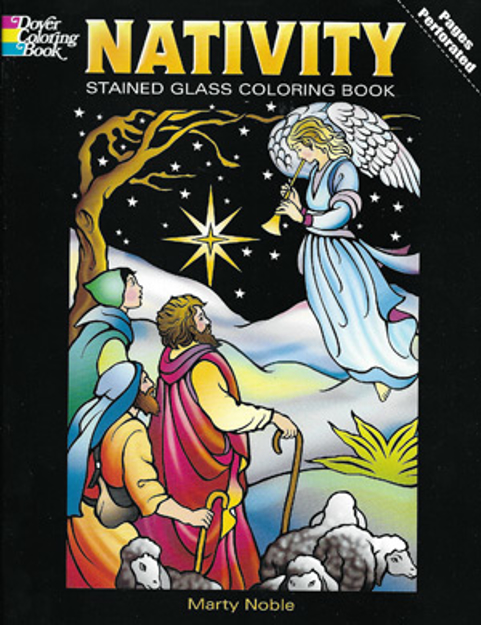 Canadian home education resources nativity stained glass coloring book