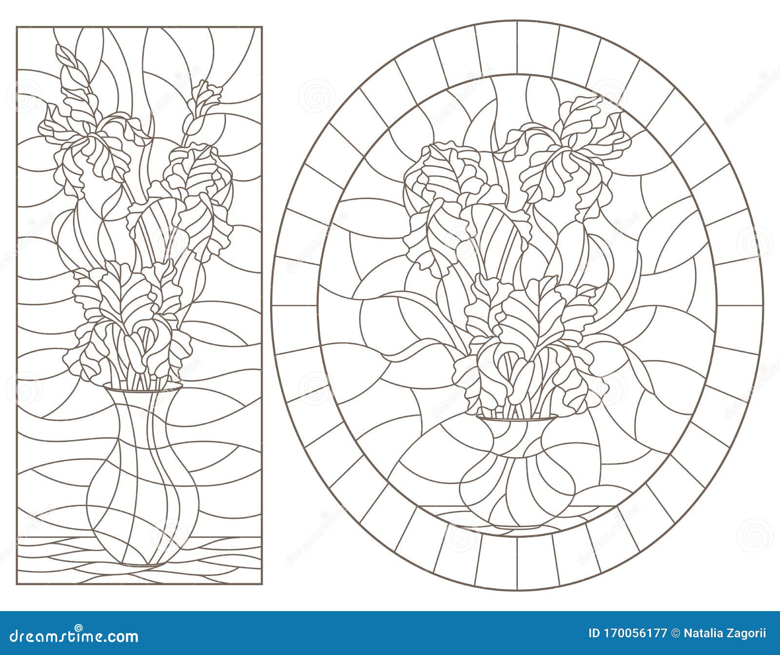 Coloring book iris stock illustrations â coloring book iris stock illustrations vectors clipart