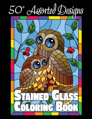 Stained glass coloring book assorted designs paperback bookshop santa cruz