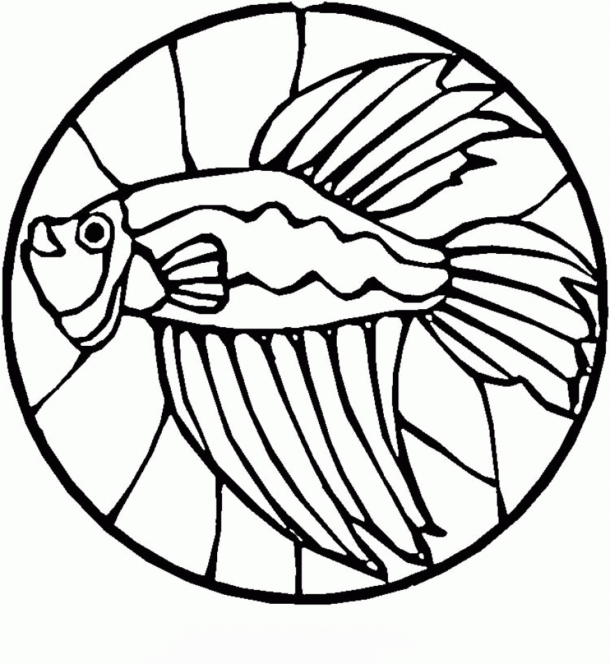 Get this printable stained glass coloring pages