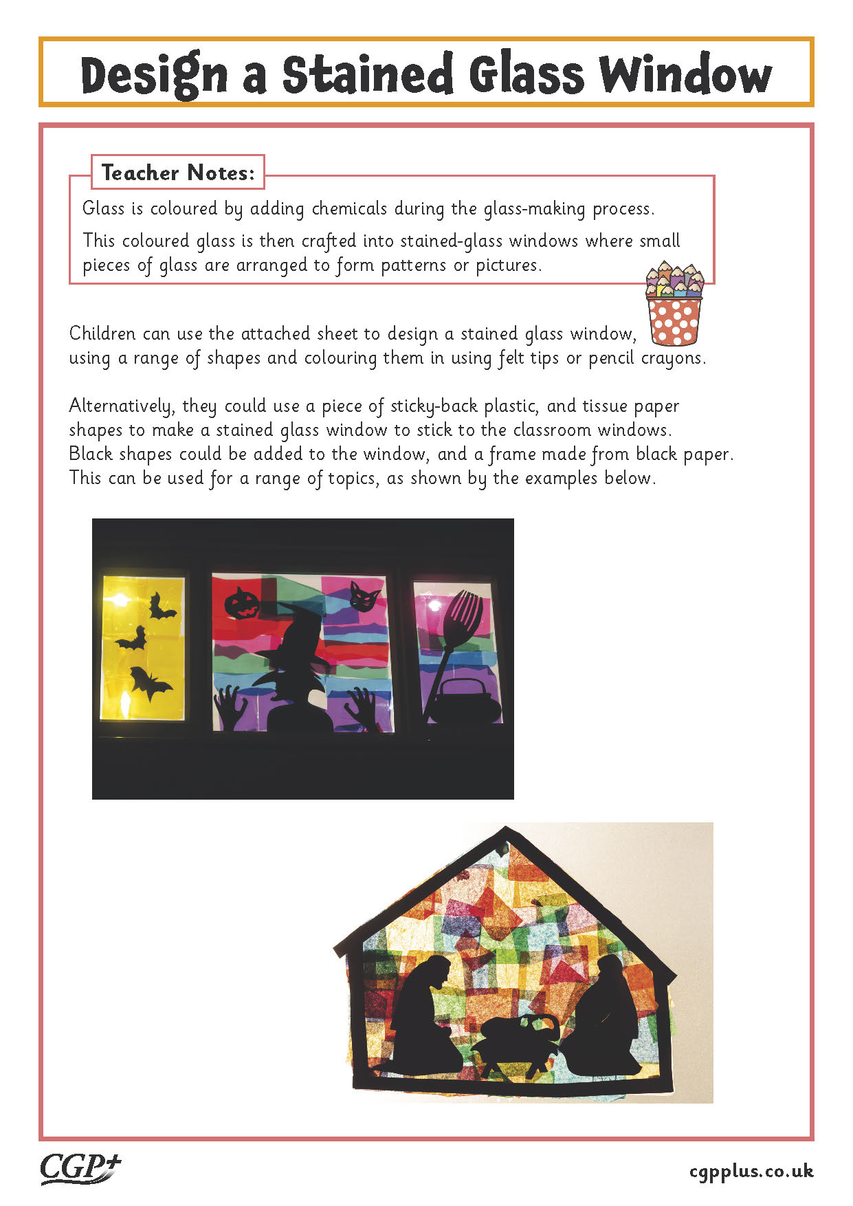Design a stained glass window years