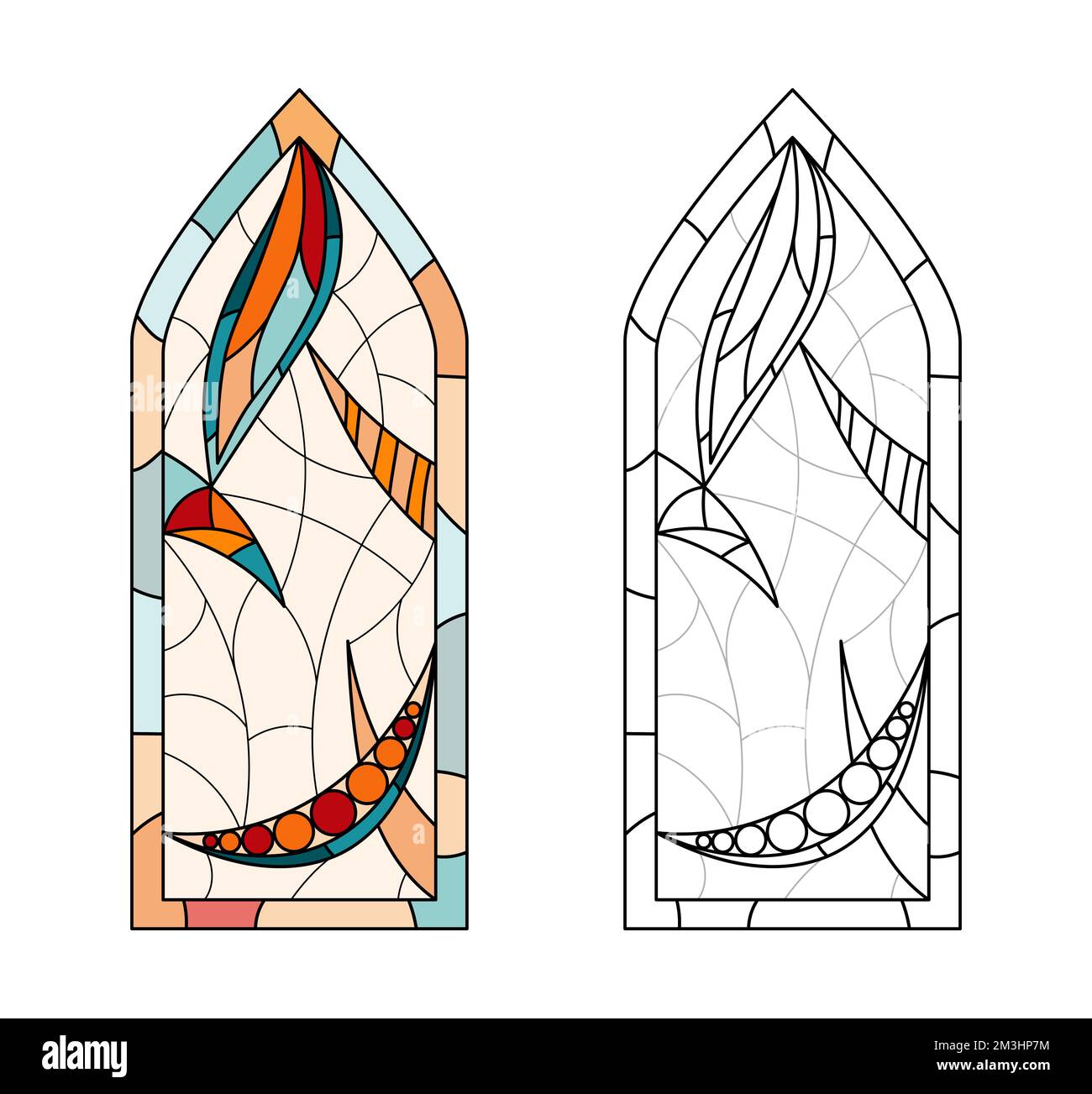 Cross shape coloring cut out stock images pictures