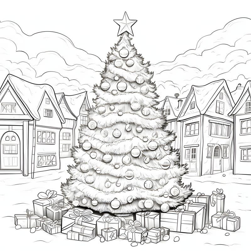 Christmas church coloring stock illustrations â christmas church coloring stock illustrations vectors clipart