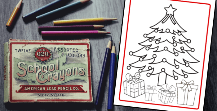 Christmas tree coloring pages