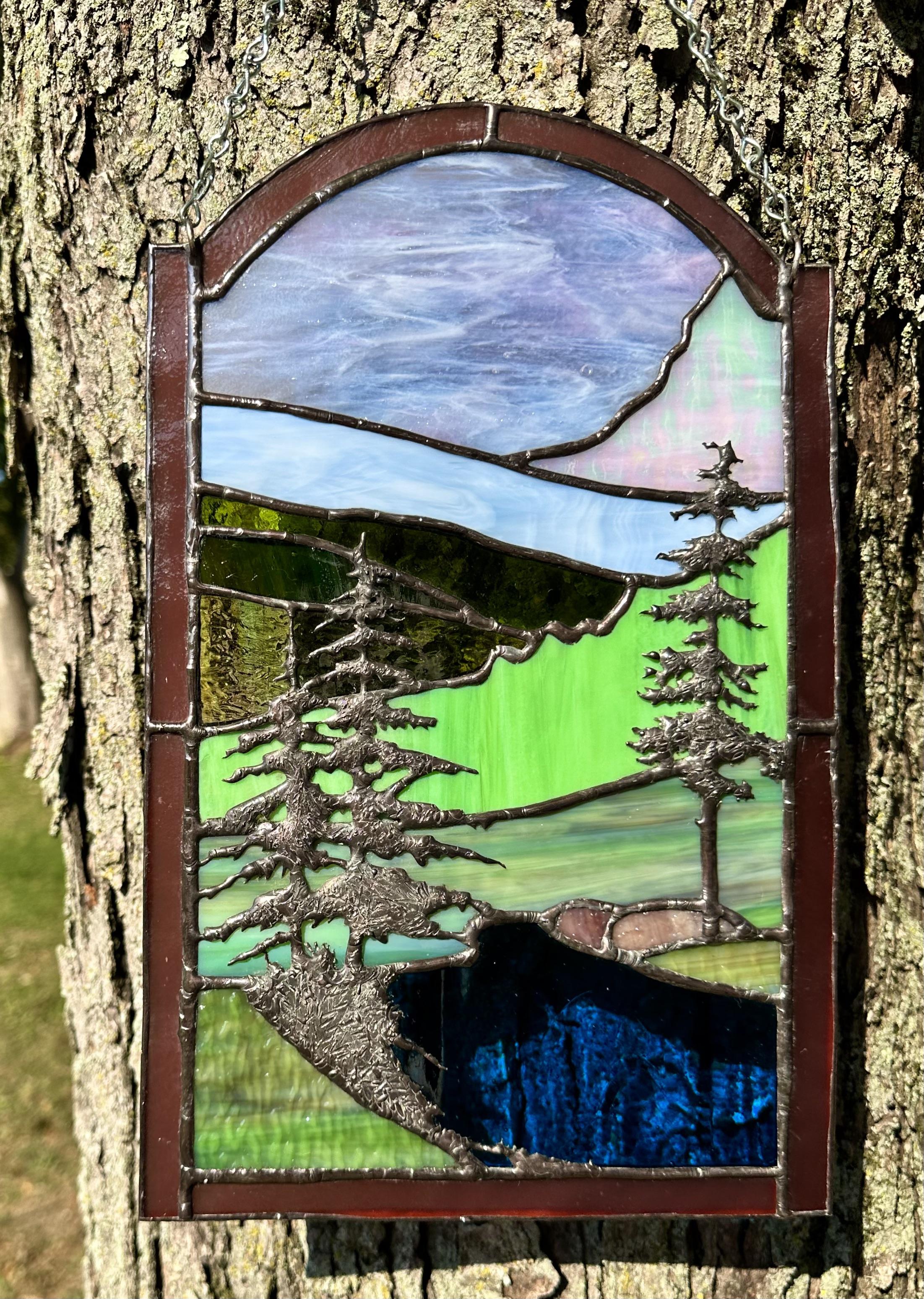 Major nature vibes with this custom landscape panel i just finished ððµâ rstainedglass
