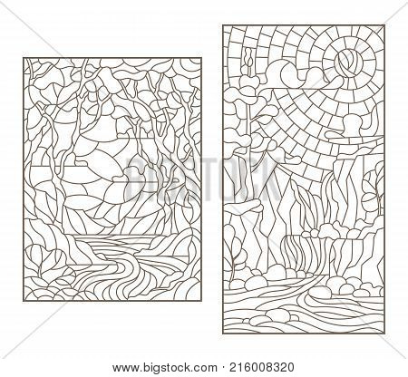 Set contour vector photo free trial bigstock