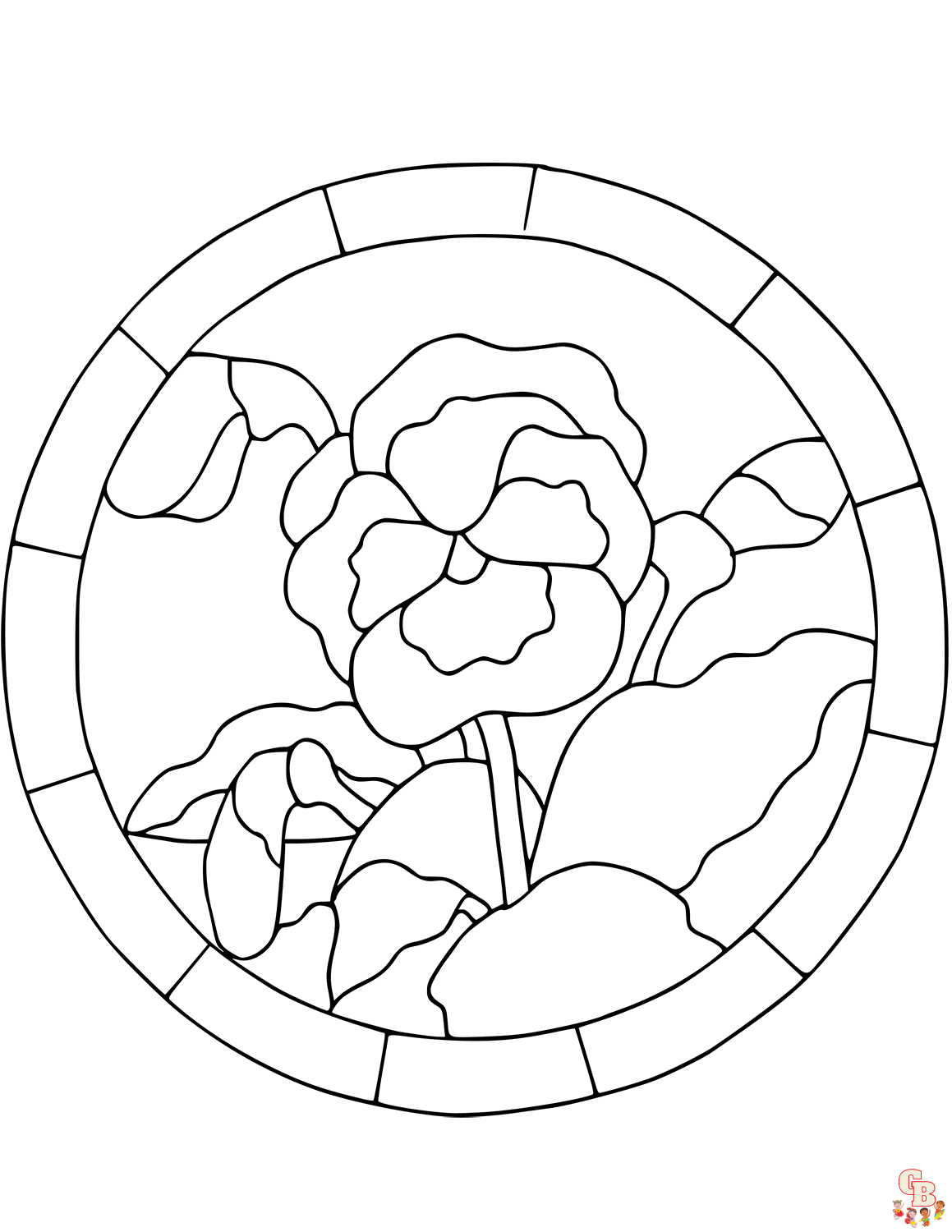 Pansy coloring pages printable free and easy to color