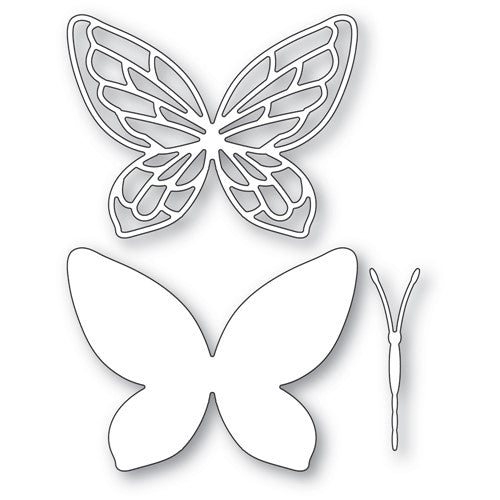 Poppy stamps large stained glass butterfly and background dies â simon says stamp